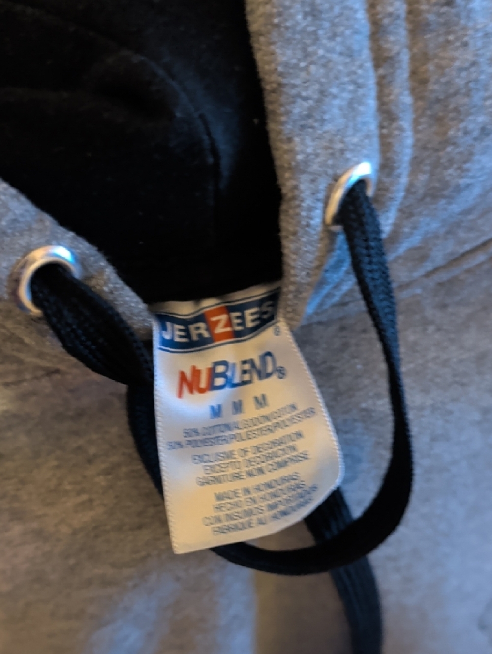 PAWZ Women's Gray & Black Crewneck Hoodie with Paw Logo - Picture 3 of 3